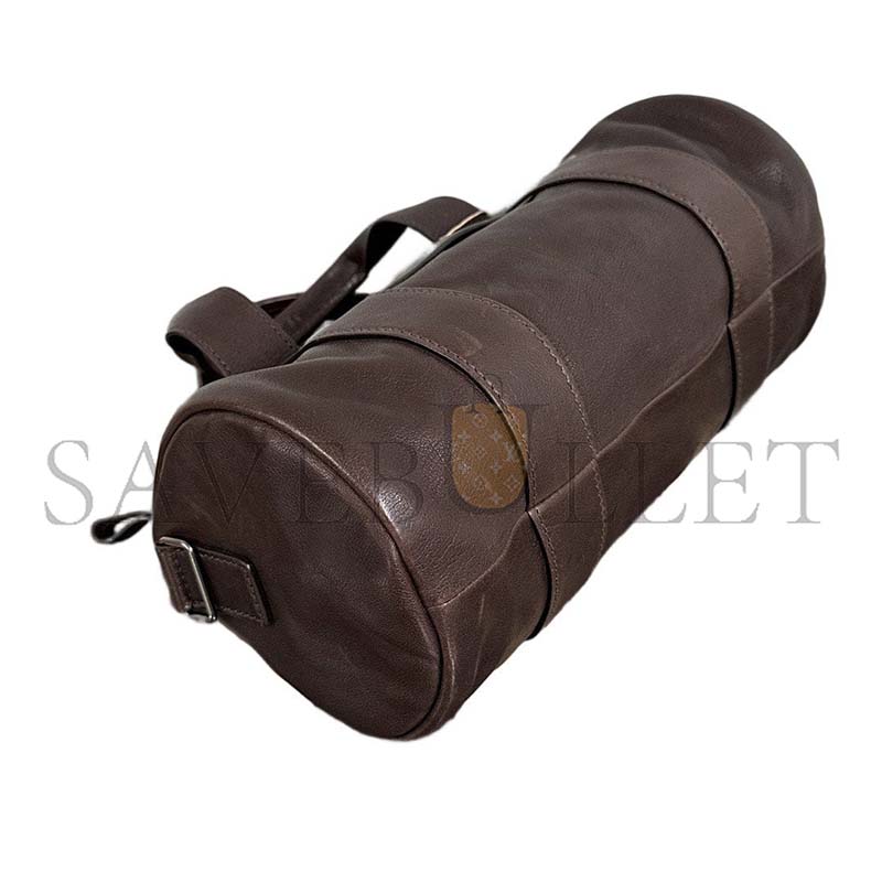 Pra*a BLACK ROUTE LARGE LEATHER TOP HANDLE BAG 1BB161 (28.5*12*12cm)